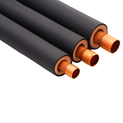 Aircotube koelleid. 3/8 4mtr recht zwart SP304B