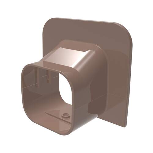 TS eindstuk plafond/wand TA100-EXC bruin (RAL8017)