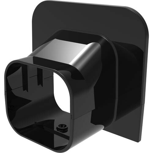 TS eindstuk plafond/wand TA72- EXC zwart (RAL9005)