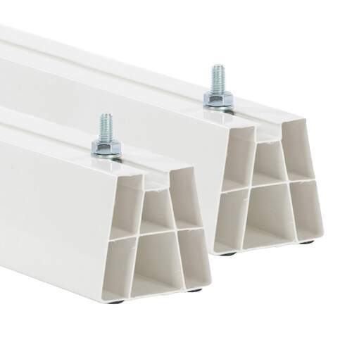 Aircobase opstelprofiel wit 1000x80x80mm Heavy Duty set