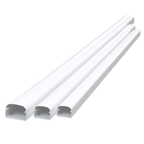 TS leidinggoot 2 mtr T135-OPT wit (RAL9010) (135x82mm)