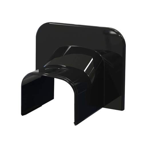 TS eindstuk plafond/wand TA102-OPT zwart (RAL9005)