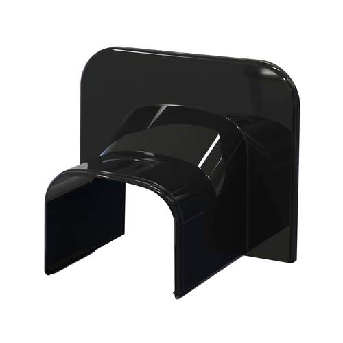 TS eindstuk plafond/wand TA75-OPT zwart (RAL9005)