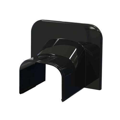 TS eindstuk plafond/wand TA135-OPT zwart (RAL9005)