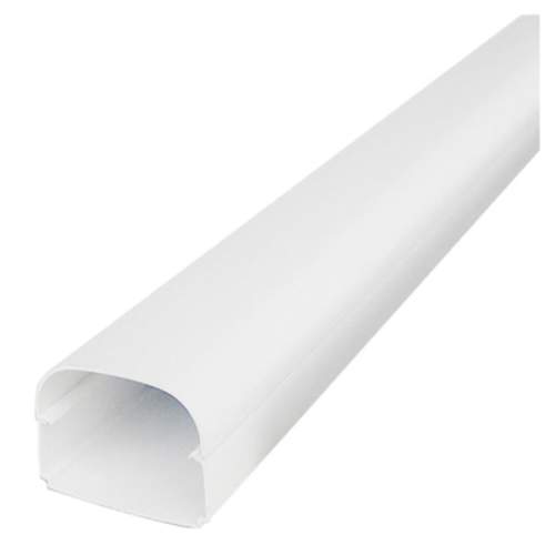 TS leidinggoot 2mtr T75-OPT wit (RAL9010) (74x56mm)